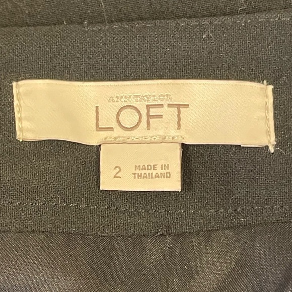 Loft black mini skirt size 2 - Picture 3 of 5